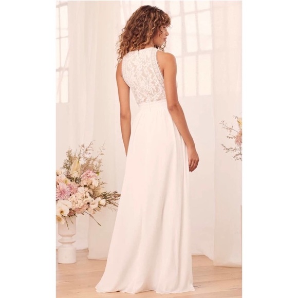 Lulu's Forever and Always White Lace Maxi
Dress small - Picture 6 of 10